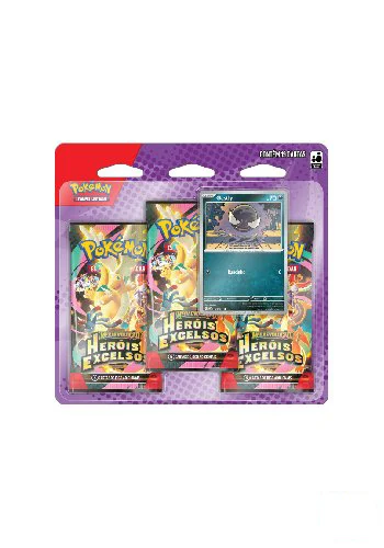 Blister Triplo Heróis Excelsos Gastly - Megaevolução 