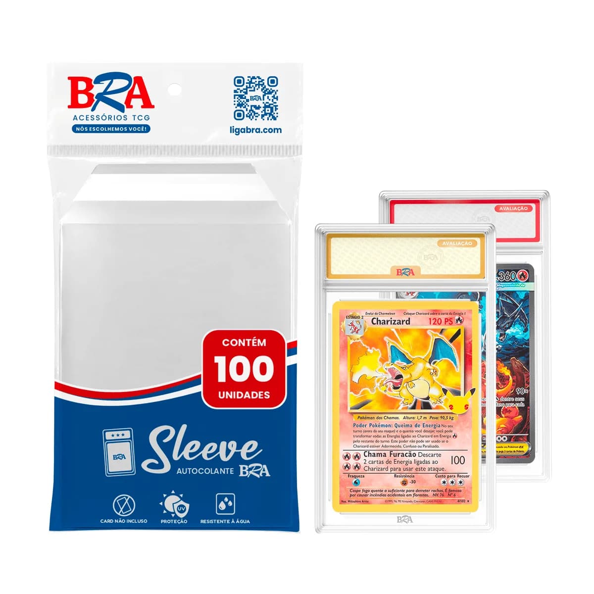 Sleeve Autocolante Case Avaliado BRA - 100 Unidades