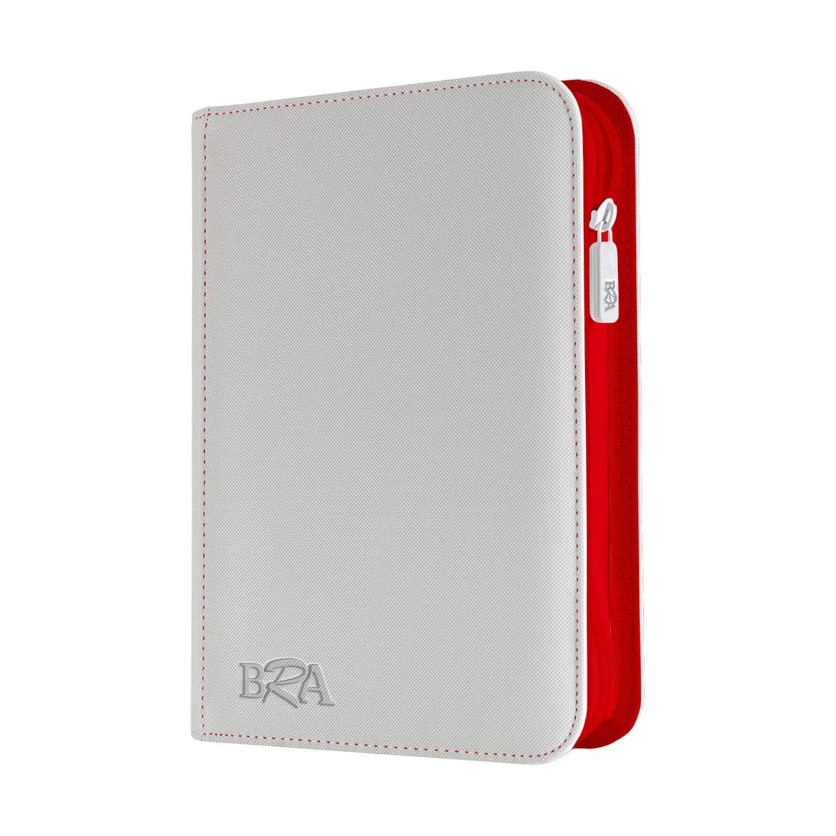 Pasta Premium Toploader 3x3 BRA - Até 360 Cards - Branca/Vermelho