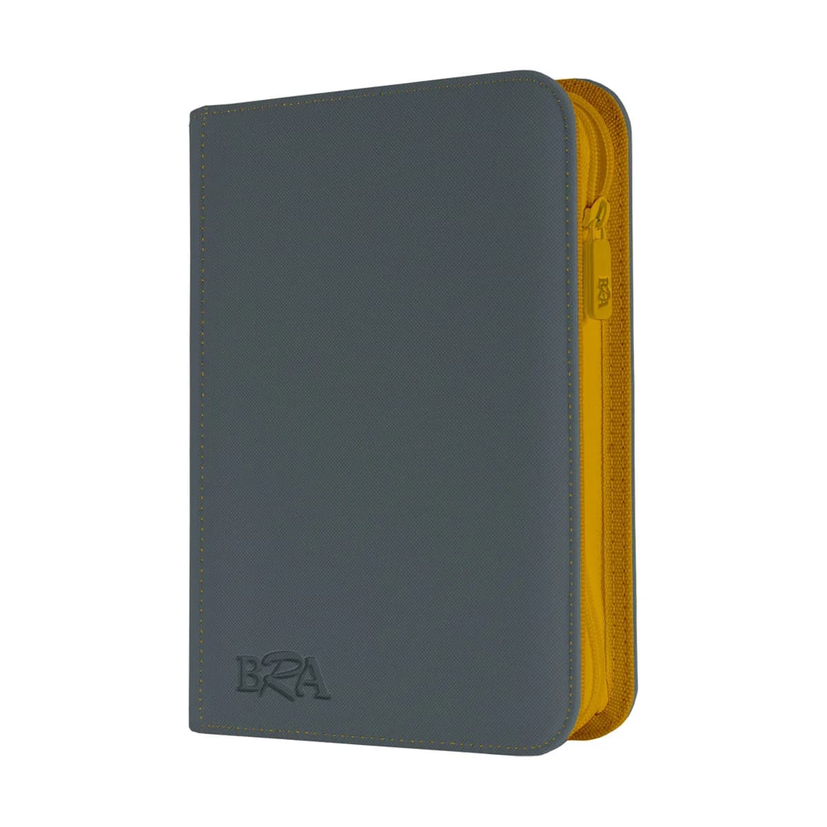 Pasta Premium Toploader 3x3 BRA - Até 360 Cards - Cinza/Amarela