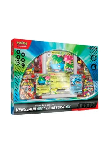 Box Coleção Premium - Venusaur ex e Blastoise ex