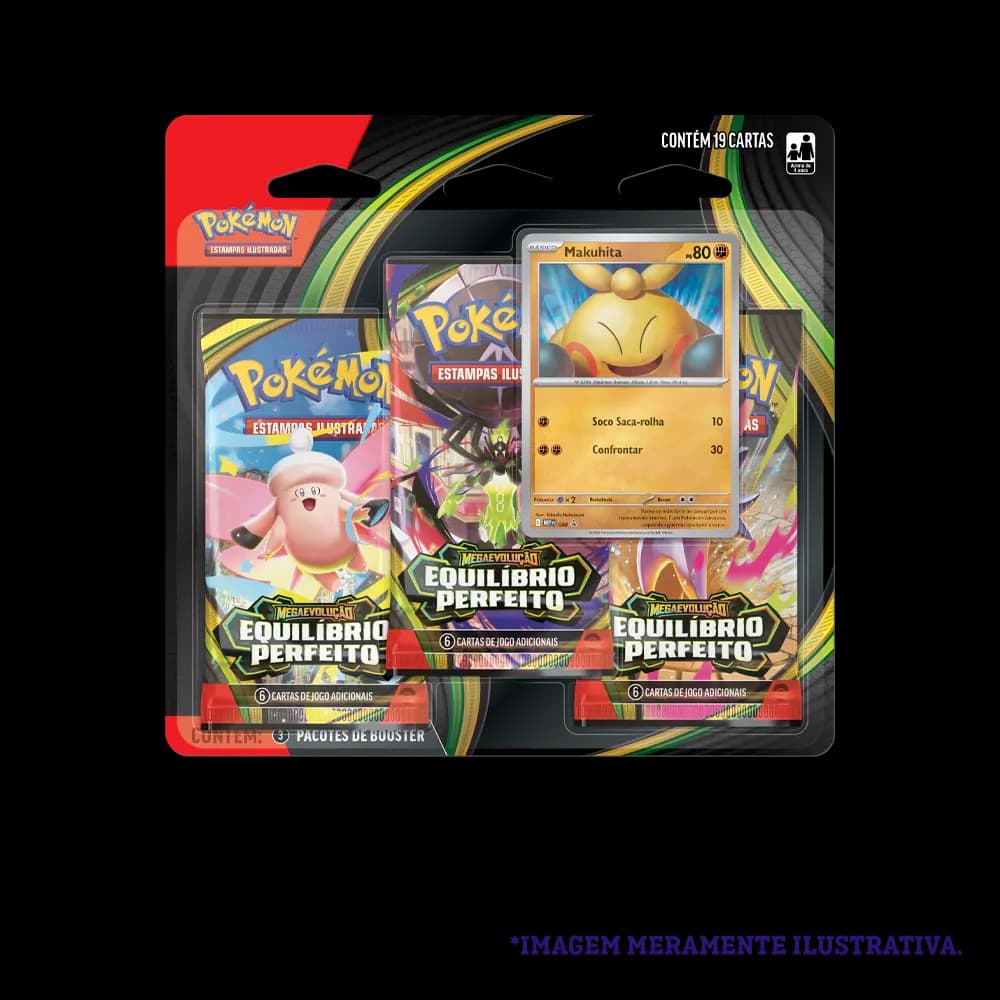 Blister Triplo Equilíbrio Perfeito Makuhita - Megaevolução 