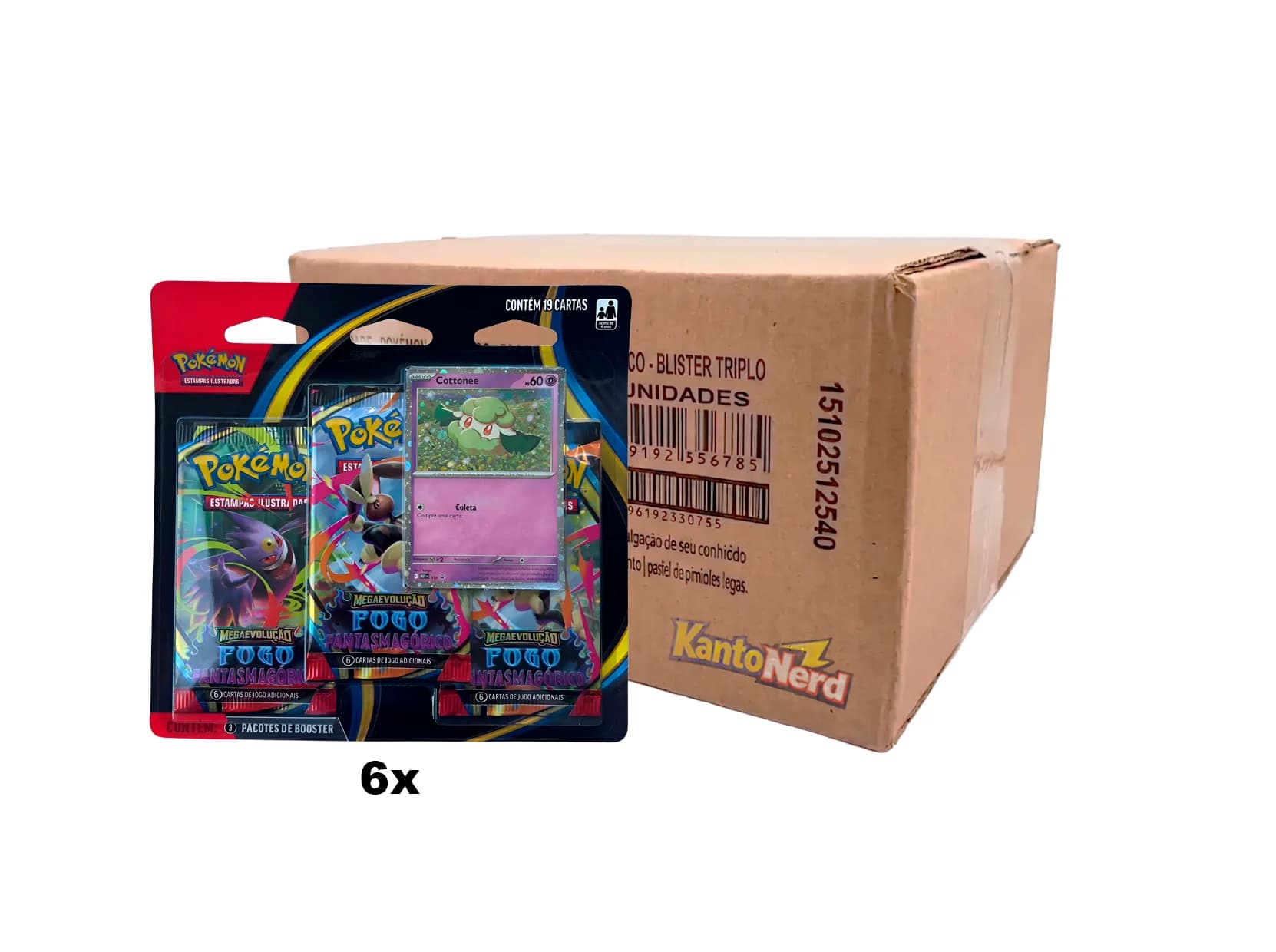 Meia Case Blister Triplo Fogo Fantasmagórico ME2
