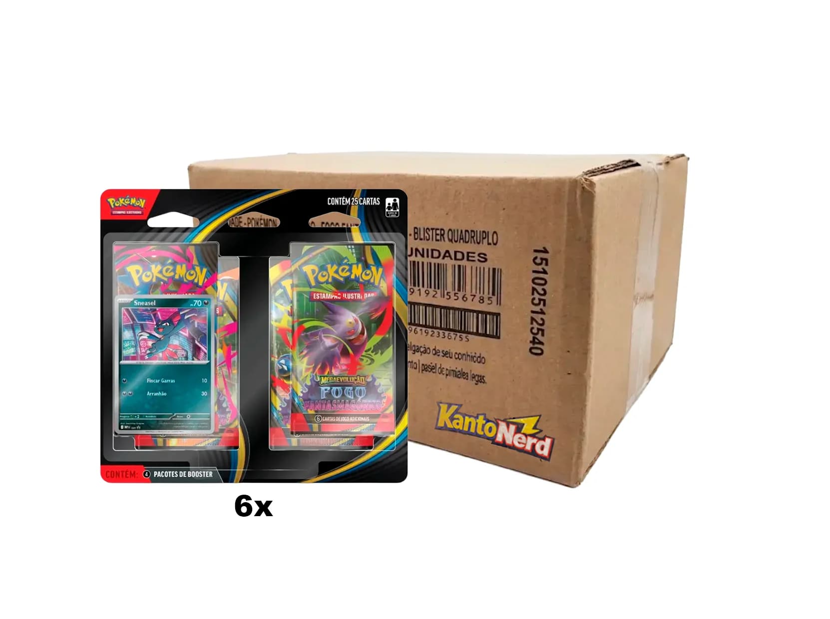 Meia Case Blister Quadri Fogo Fanstasmagórico ME2