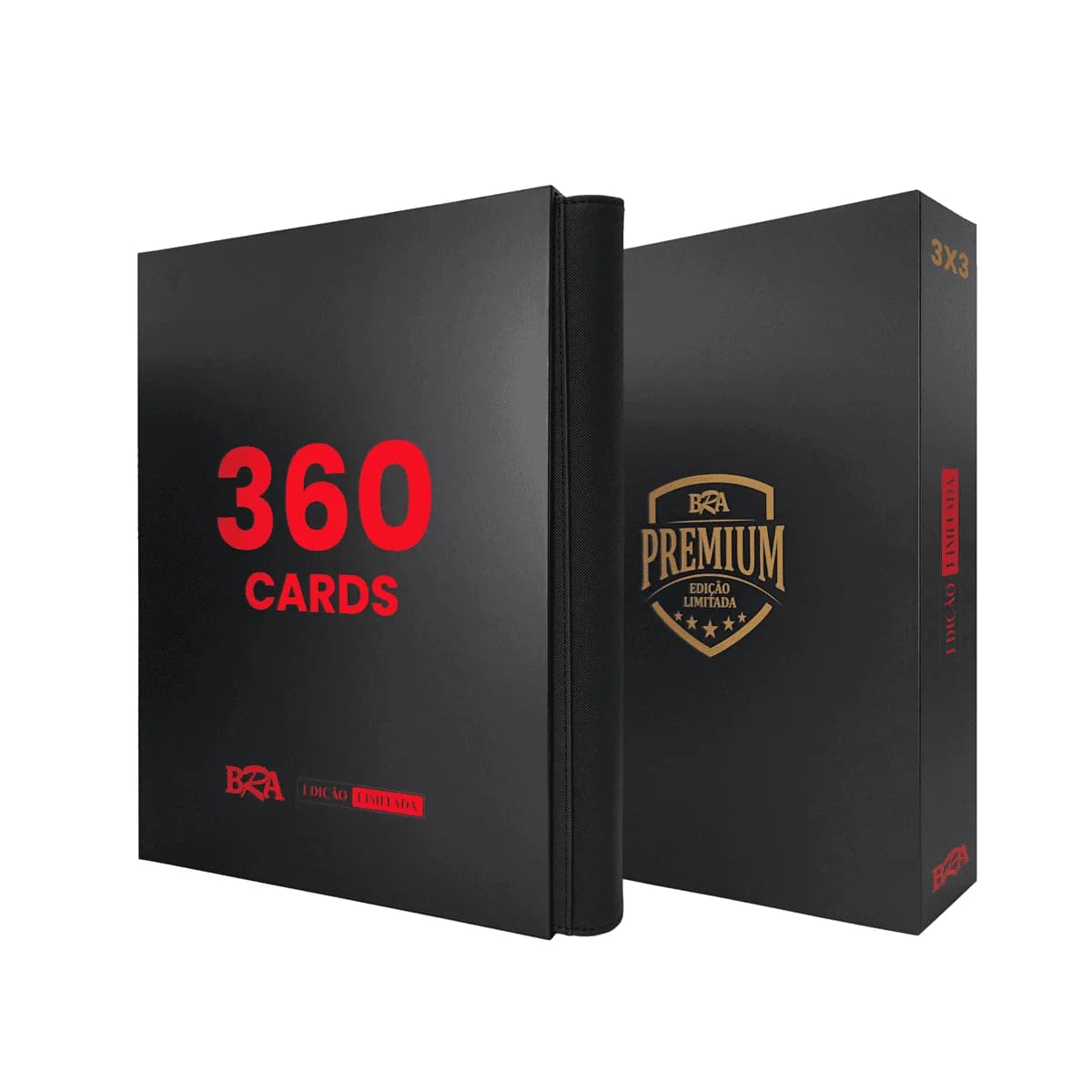 Pasta Premium 3x3 BRA - Preta/Vermelha