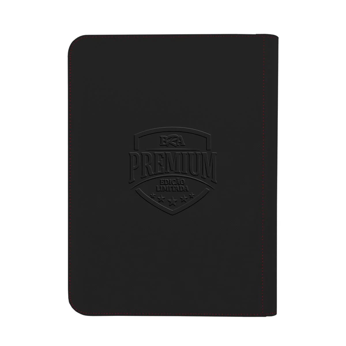 Pasta Premium Toploader 3x3 BRA - Até 360 Cards - Preta/Vermelha 4