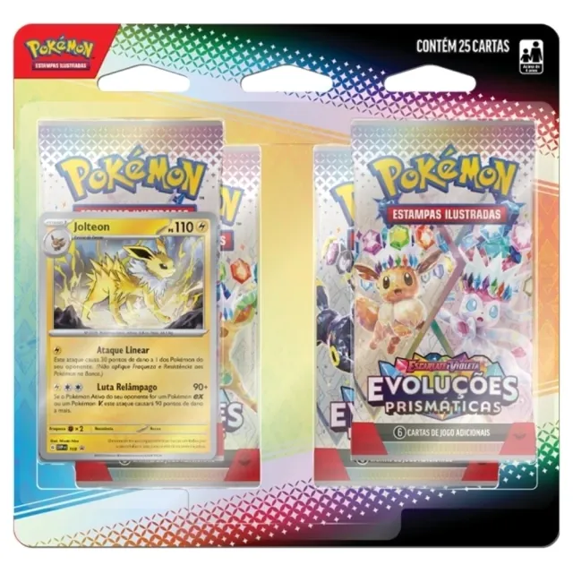 Blister Quadruplo Evoluções Prismáticas - JOLTEON EV8.5