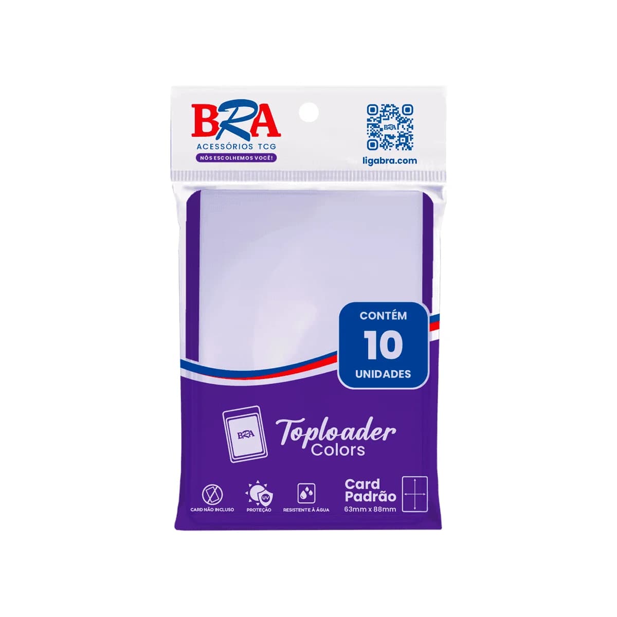 Toploader Colors BRA - Roxo - 10 Unidades