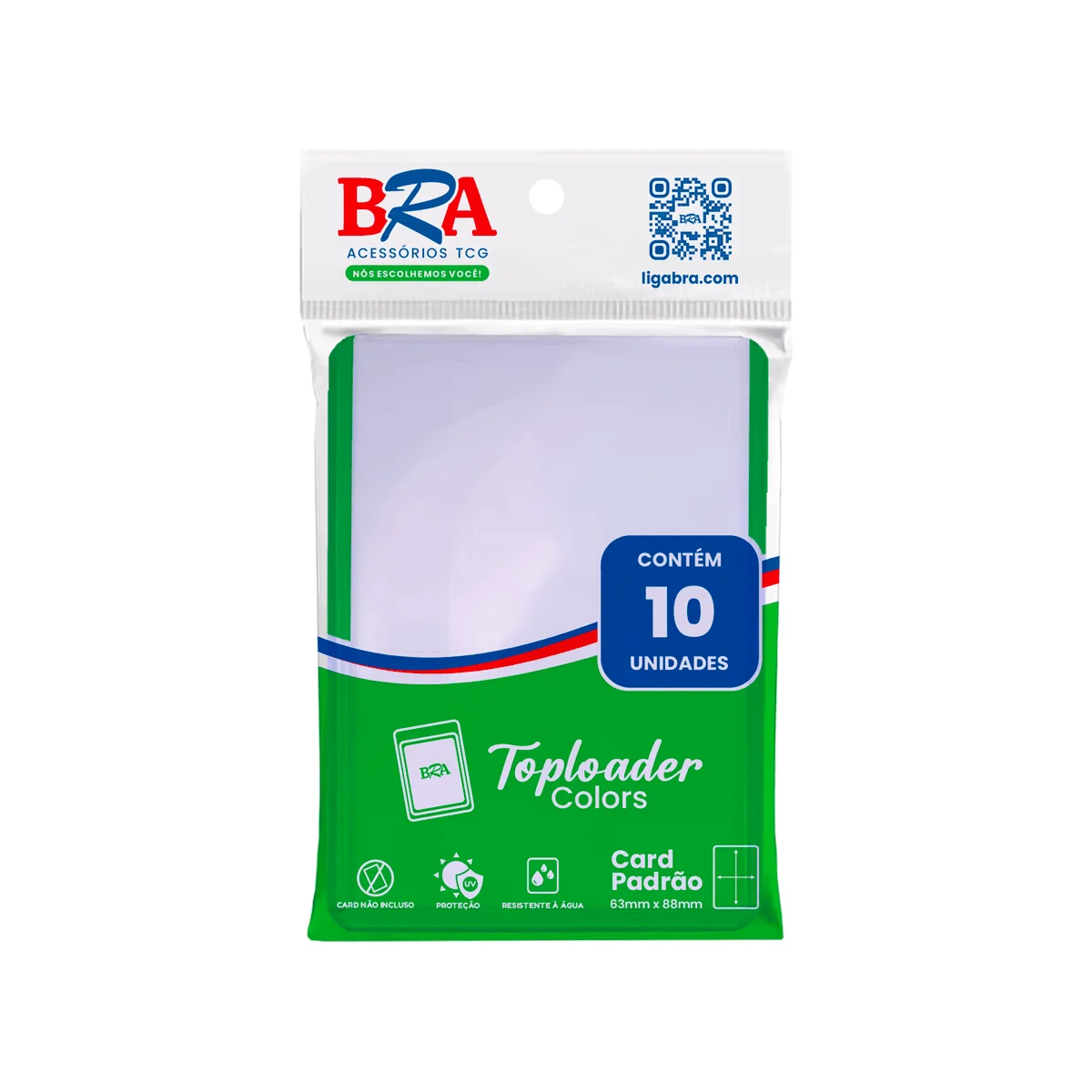 Toploader Colors BRA - Verde - 10 Unidades