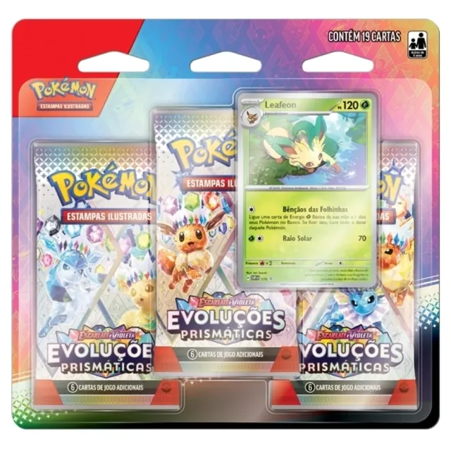 Blister Triplo Evoluções Prismática - LEAFON EV8.5