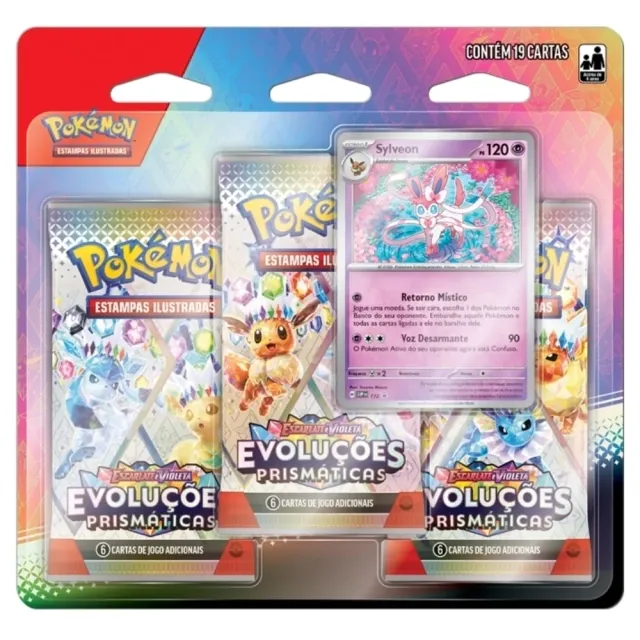 Blister Triplo Evoluções Prismática - SYLVEON EV8.5