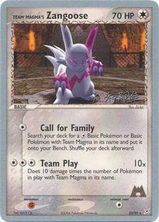 Zangoose da Equipe Magma
