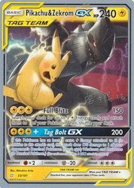 Pikachu e Zekrom-GX