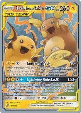 Raichu e Alolan Raichu-GX