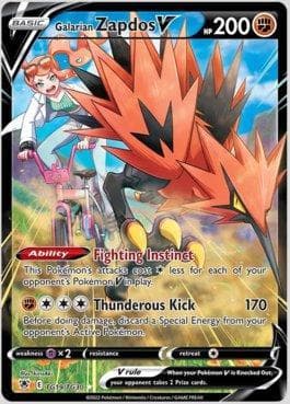 Zapdos de Galar-V