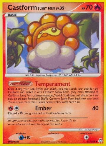 Castform Forma Ensolarada