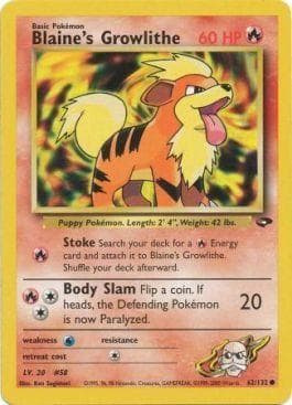 Growlithe do Blaine