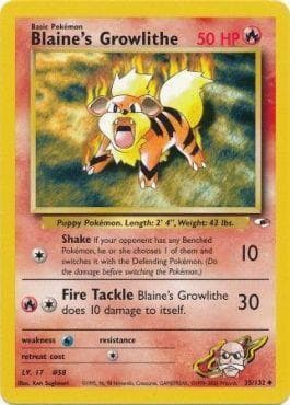 Growlithe do Blaine