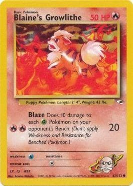 Growlithe do Blaine