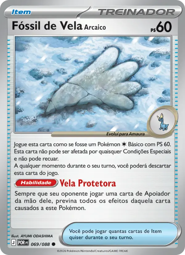Fóssil de Vela Arcaico