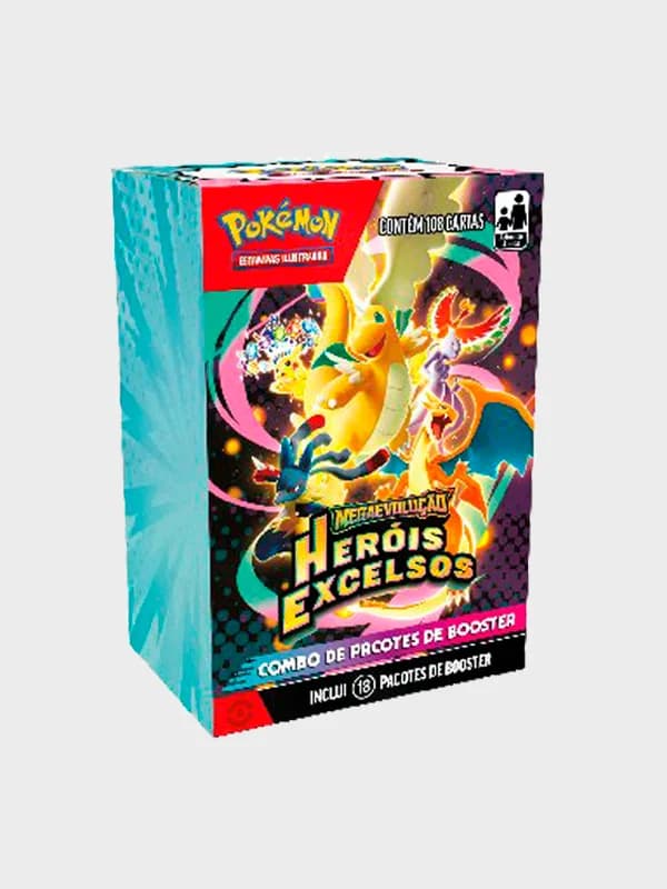 Combo de Pacotes - Megaevolução 2.5 - Heróis Excelsos