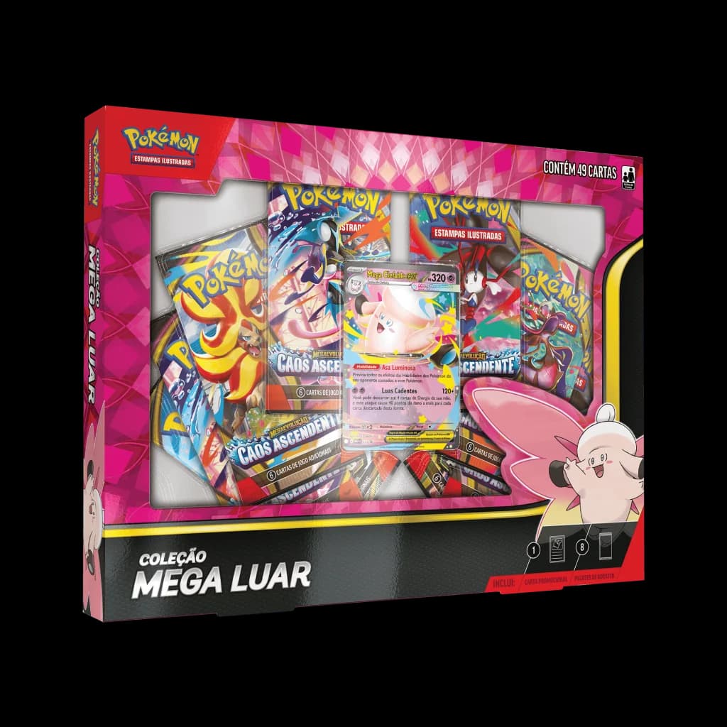Pokémon Box Coleção Mega Luar - Mega Clefable ex