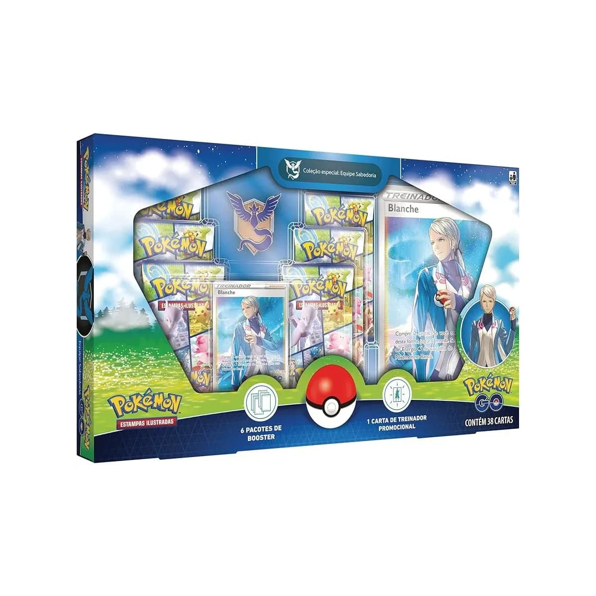 Box Blanche Equipe Sabedoria Pokémon Go - EE10.5
