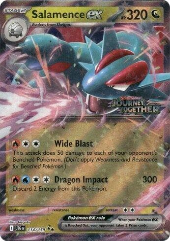 Salamence ex (Journey Together Stamped) (#114b/∞)